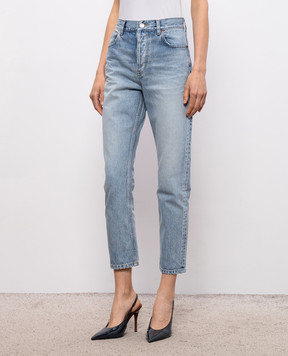 Saint Laurent Blue jeans with a worn effect 813269Y35AQ