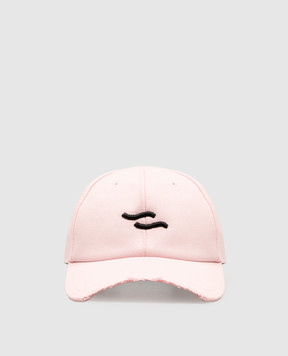 SSHEENA Pink cap with embroidered emblem 26FWBASEBALLCAPTF26030