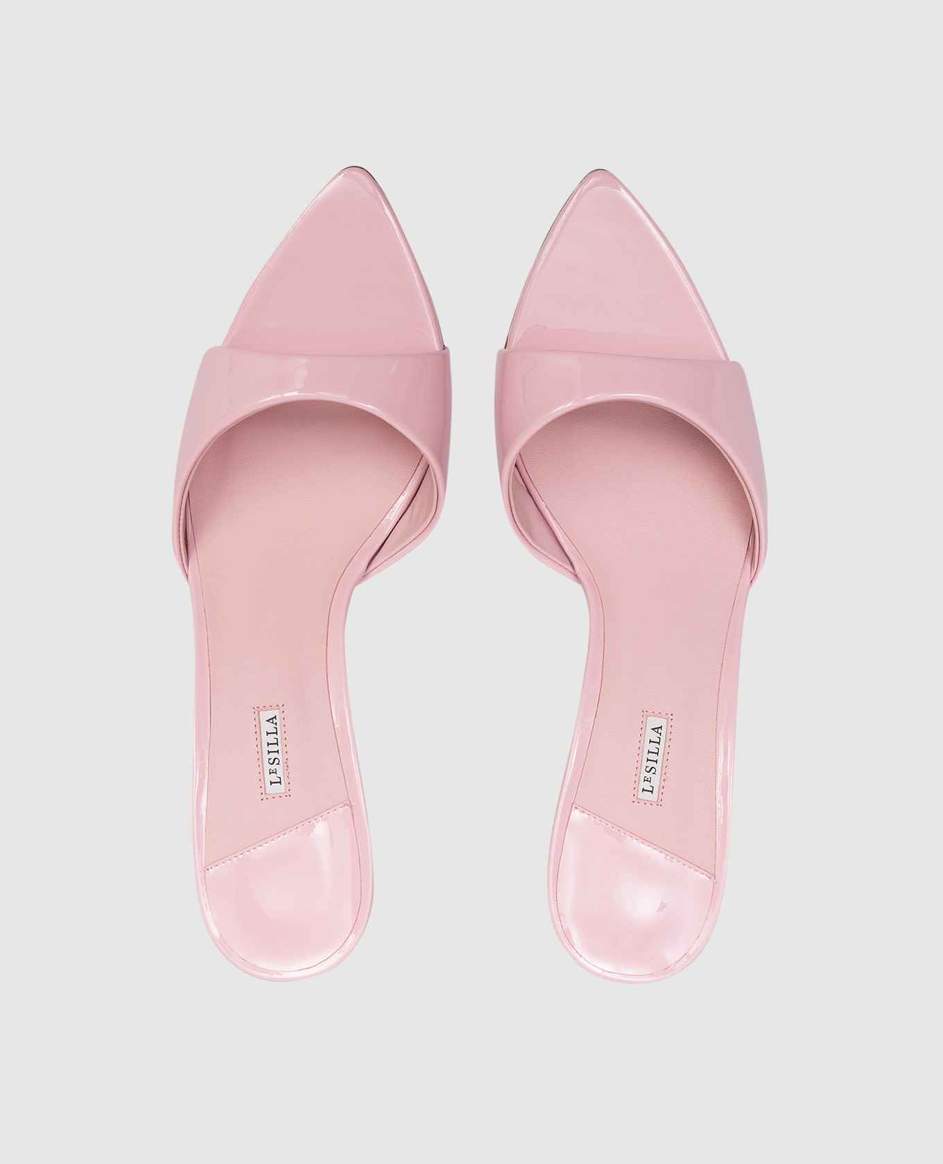 

BELLA pink patent mules Le Silla