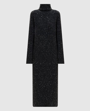 The Row Melani gray cashmere dress 10423Y632