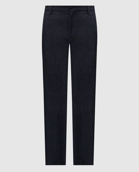 Canali Blue wool pants AR03472V91675