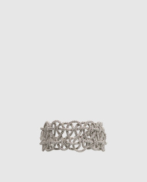 Peserico Silver braided bracelet E35549C0CC978
