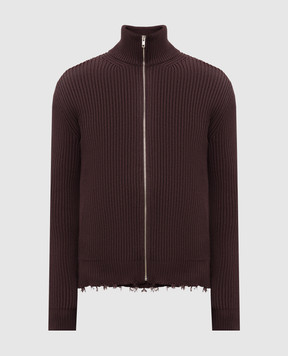Maison Margiela MM6 Brown cardigan SH0AM0021M13039