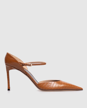 Tom Ford Vertigo Brown Leather Mary Jane Shoes W3895LCL381P