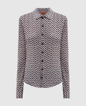 Missoni Beige shirt with patterned wool DS26WJ07BR015Q
