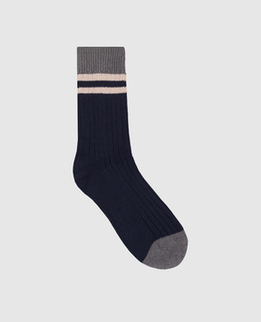 Brunello Cucinelli Blue socks MCS93551