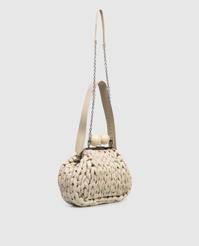 Max Mara Weekend Ivory leather bag Pasticcino WKALIBERO