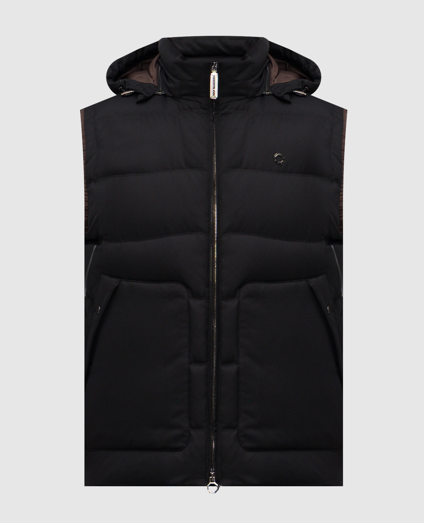 

Black down vest Stefano Ricci