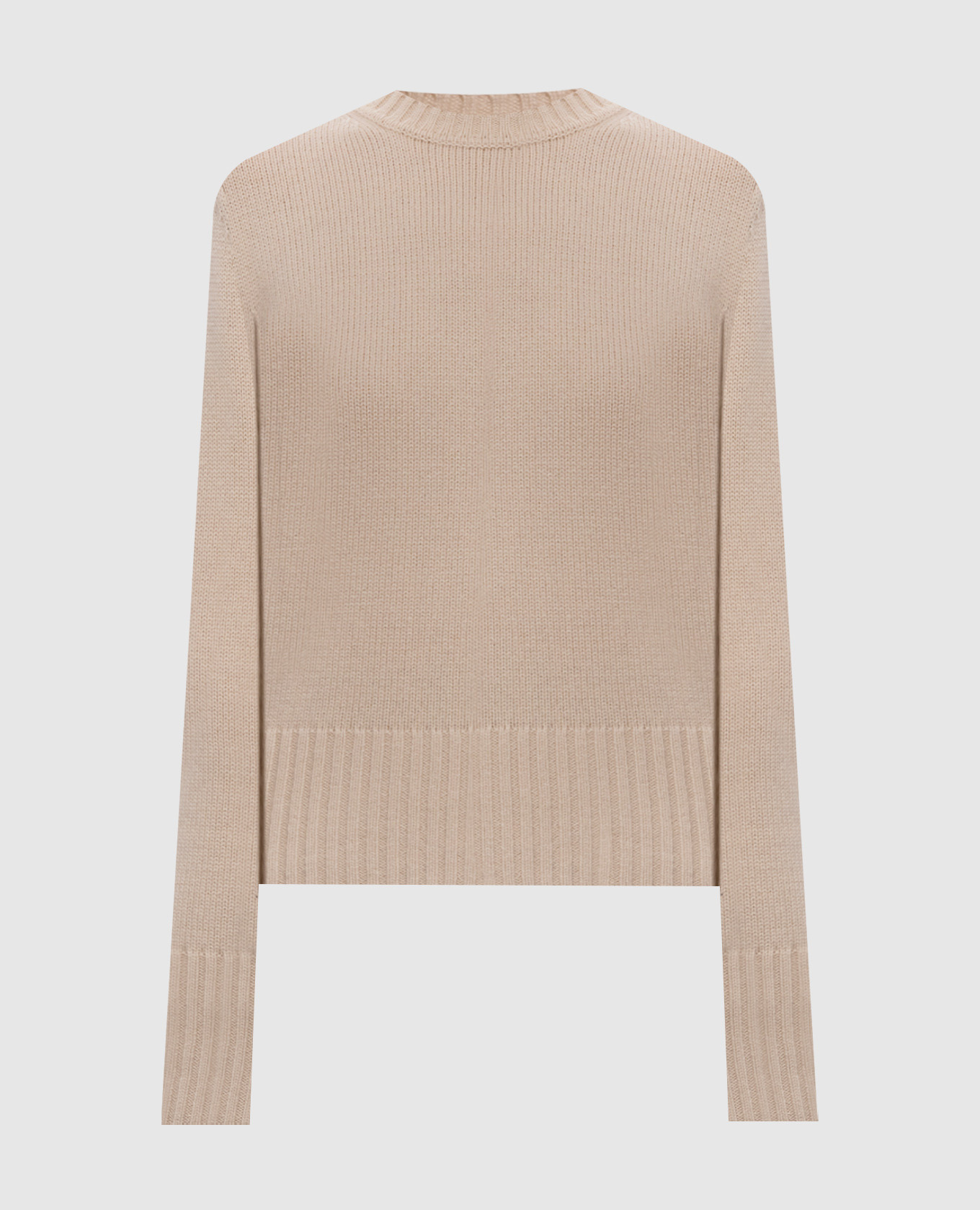 Beige GELATO wool and cashmere sweater