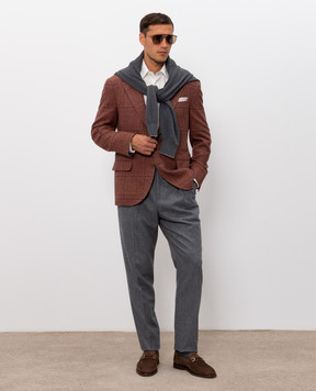 Brunello Cucinelli White shirt with a pattern MY6370621