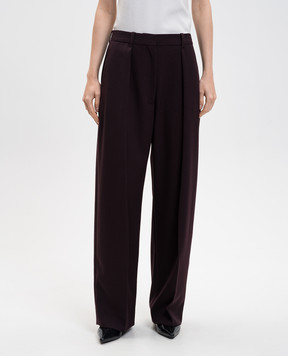 Victoria Beckham Purple wool pants 1425WTR002857G