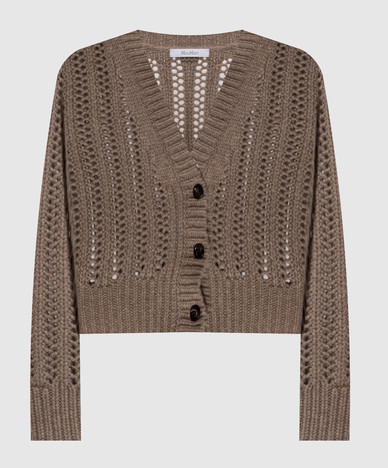 ZAINO brown cashmere cardigan