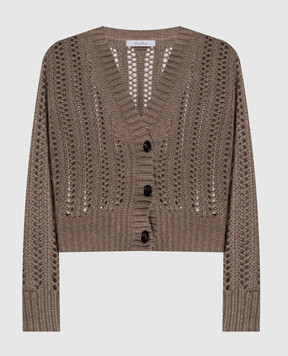 Max Mara ZAINO brown cashmere cardigan MXMZAINO