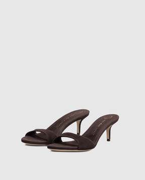 Babe Pay Pls Suede brown mules 274503ZA