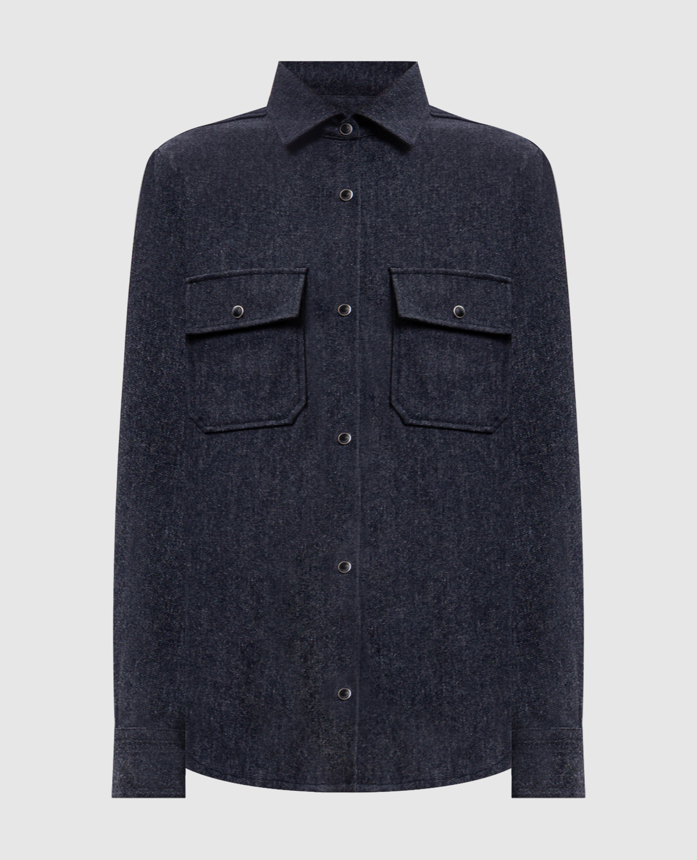 Blue wool shirt