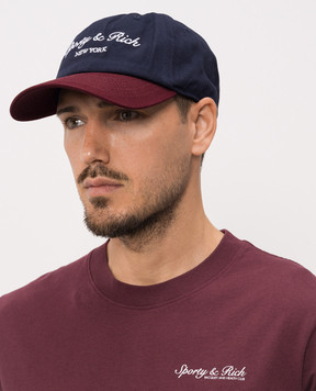 Sporty & Rich Blue cap with logo embroidery AC04075328BL150