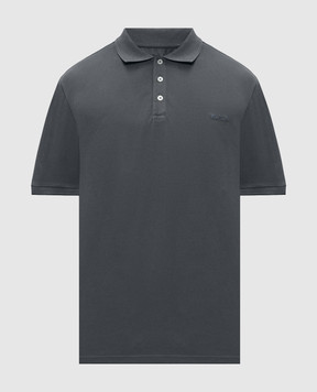 Woolrich Grey polo shirt with embroidered logo CFWOPO0065MRUT1483
