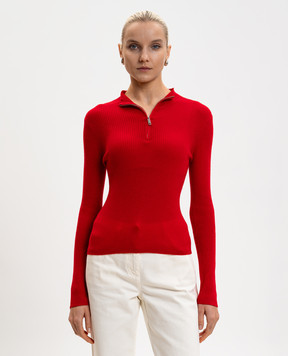 Max & Co Red wool jumper with logo MCOMOSCHEA