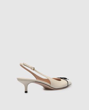 Valentino Bepointy white leather slingbacks 8W2S0LL3DAL