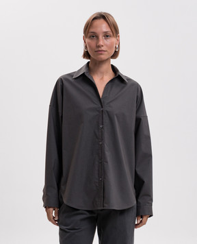 Peserico Gray shirt with monil chain A0651607928