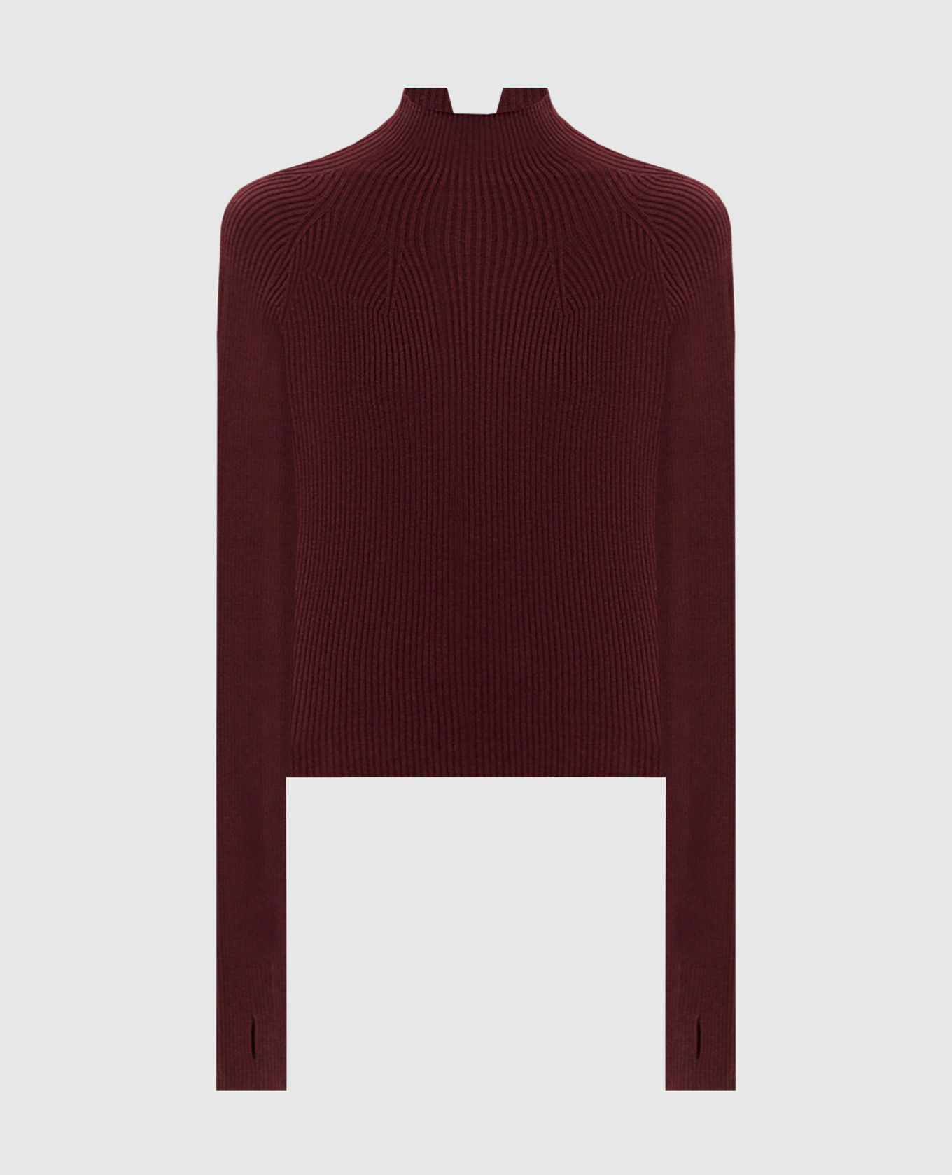 Burgundy ribbed golf