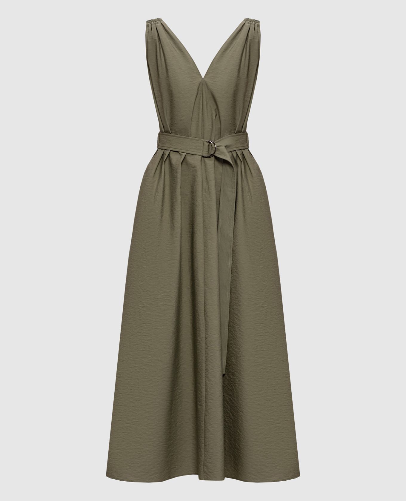 Green midi dress