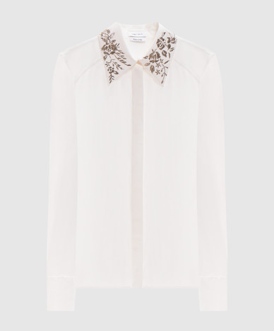 Ivory silk blouse