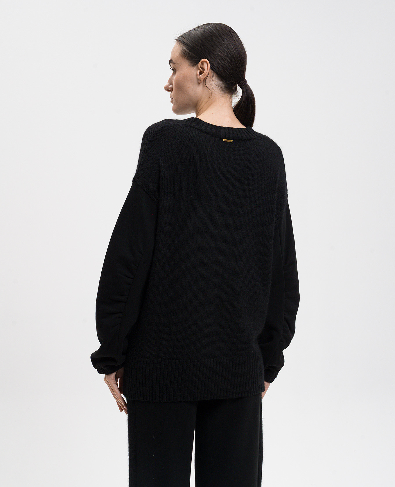 Black sweater with wool Twinset 4