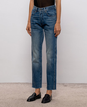 Tom Ford Blue jeans with a worn effect PAD126DEX243