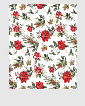 TESSITURA TOSCANA TELERIE White linen tablecloth ETOILE NT250111020067