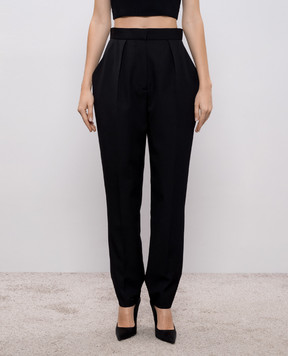 Balmain Black wool pants FF0PN190WC09
