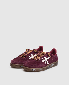 Premiata Burgundy suede sneakers BSKTCLAD BSKTCLAD7688