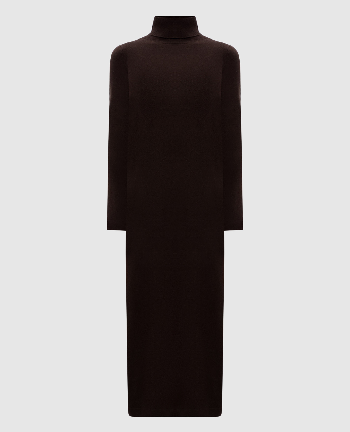 

Brown wool and cashmere dress Allude