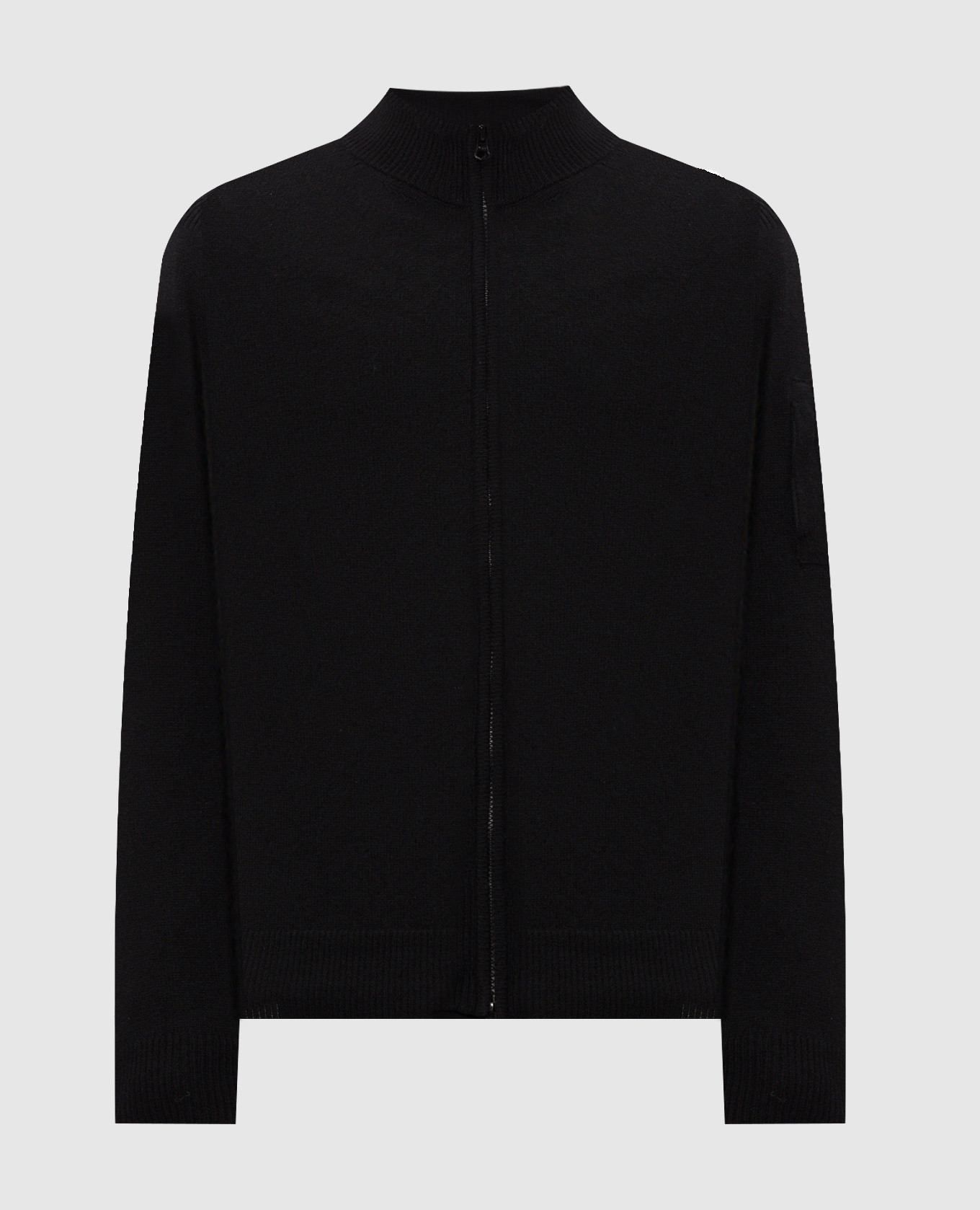 Black cardigan with wool