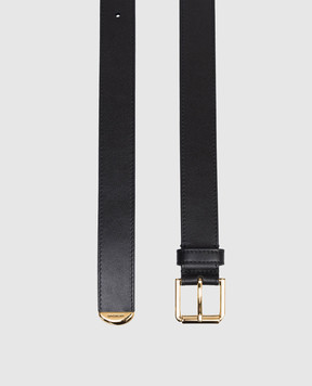 Givenchy Voyou black leather belt BB408HB2AE