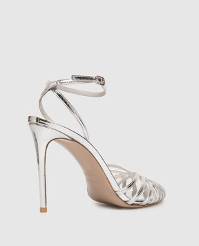 Le Silla Silver sandals EMBRACE 2309B100RCPPMRA