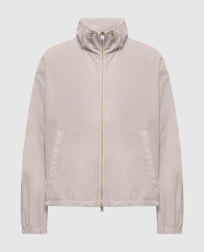 Herno Beige windbreaker with logo patch GI000280D12483Z