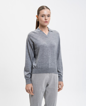 Peserico Grey melange wool pullover S99426F1809770