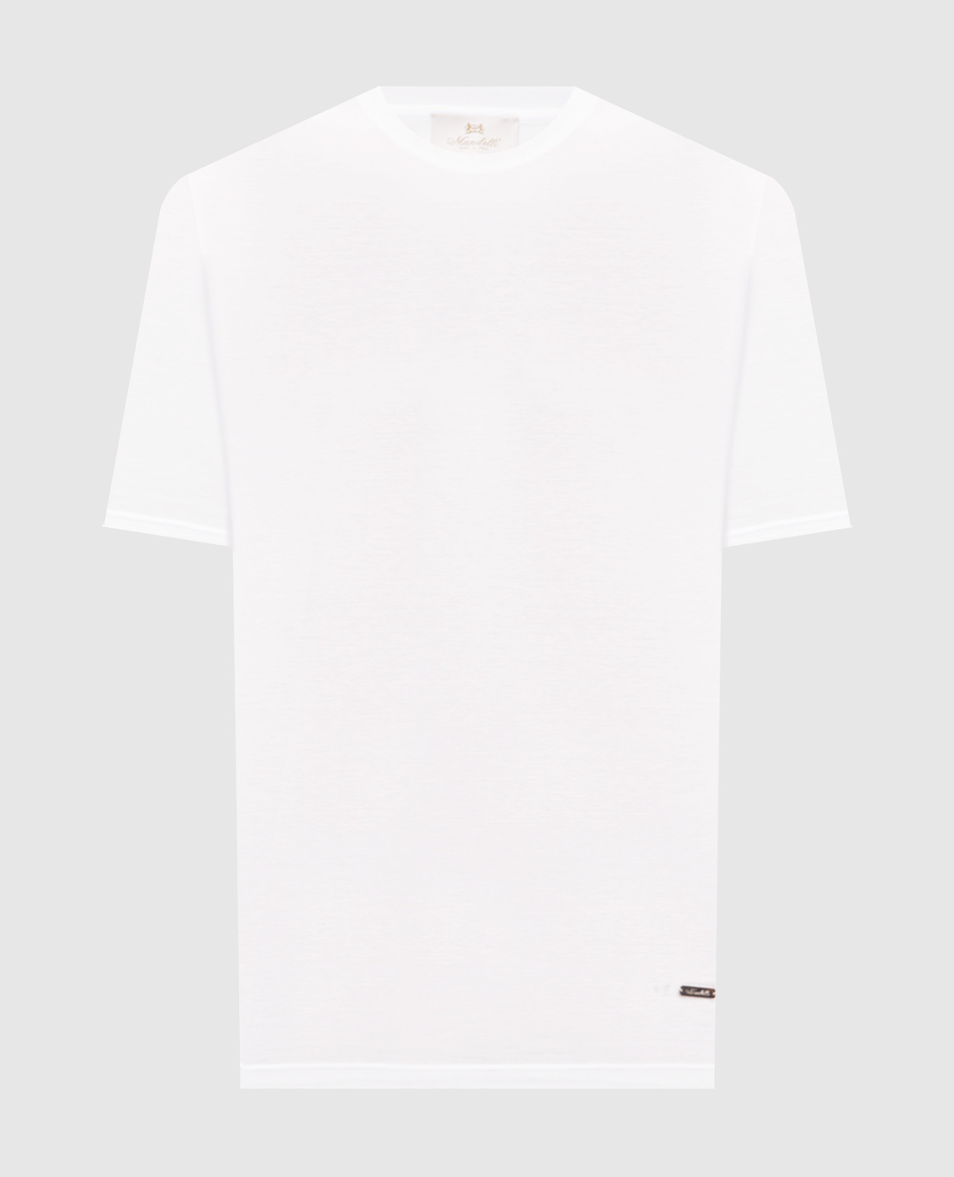 White T-shirt with logo patch