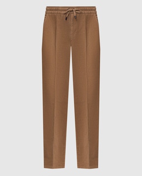 ISAIA Brown corduroy pants PNCT16X0076