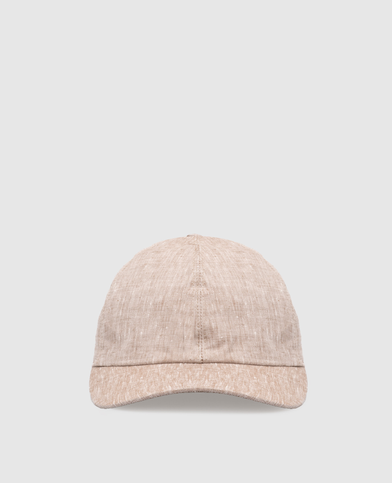 

Beige linen cap Bertolo Cashmere