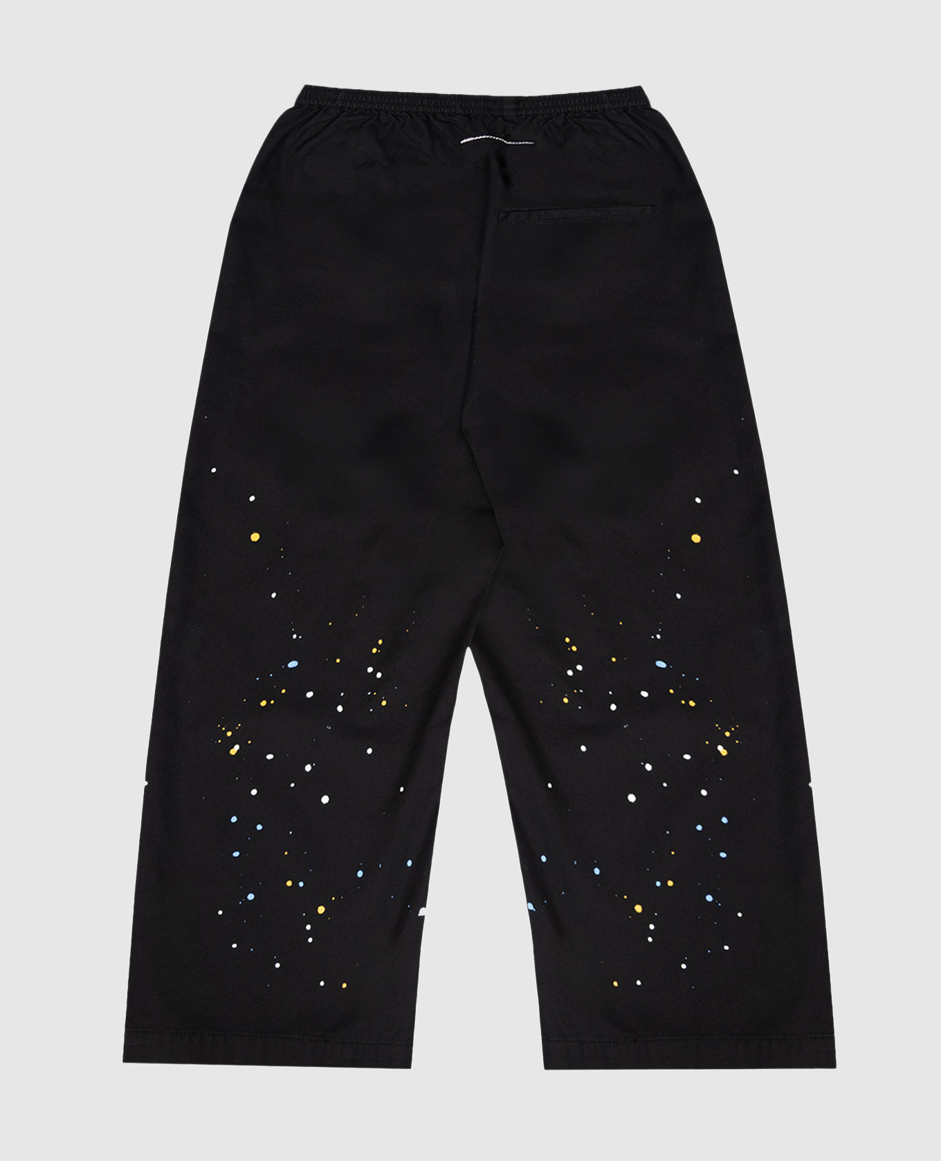 

Children's black pants with a paint splatter print Maison Margiela MM6
