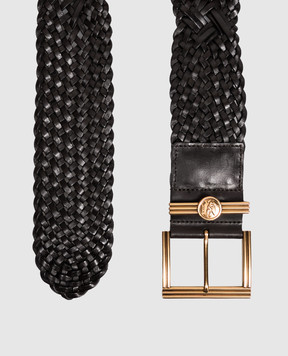 Etro Brown leather braided belt WP3A0020AE11Q