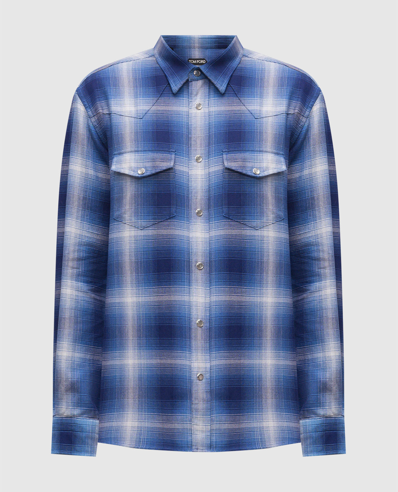 Blue checkered shirt