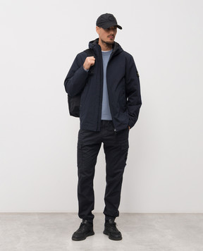Stone Island Blue jacket with logo L1S154100108S0A27
