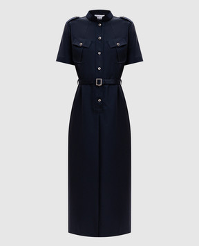Alexander McQueen Blue wool dress 871708QJAGA