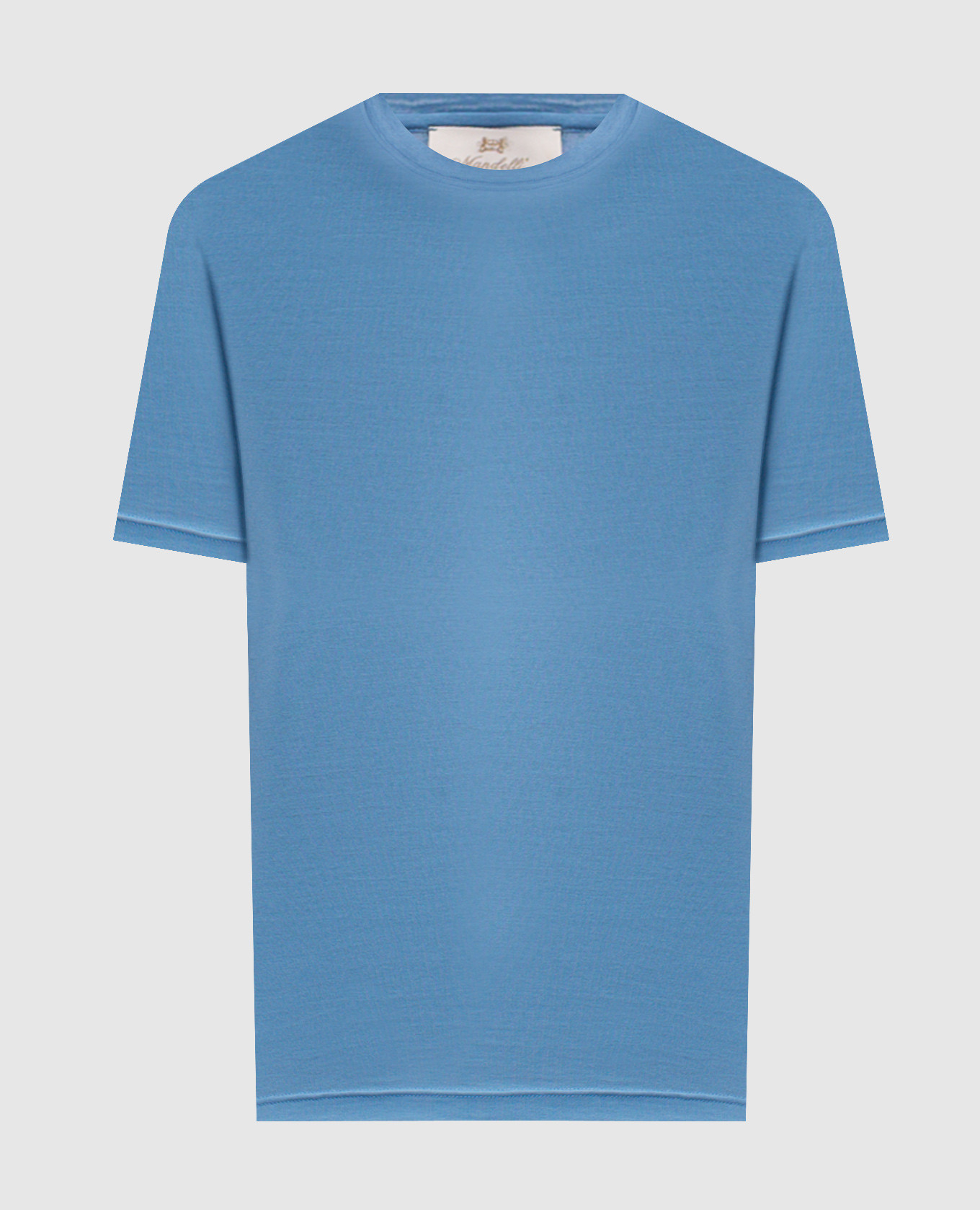 Blue T-shirt with logo patch