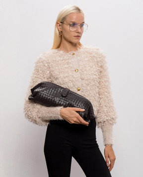 Bottega Veneta Lauren 1979 brown leather clutch 871206V0HW0