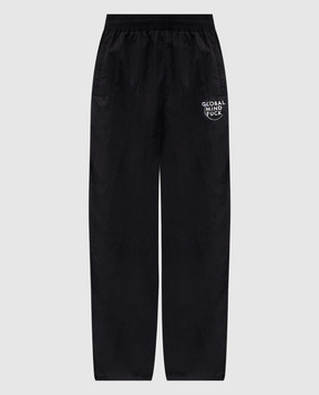 Vetements Black sweatpants with logo ME76GP122B