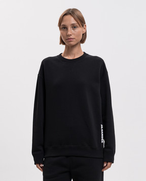 Jil Sander Black sweatshirt with logo print J02GU0122J20128
